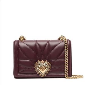 Dolce & gabbana small devotion crossbody bag in quilted nappa leather.